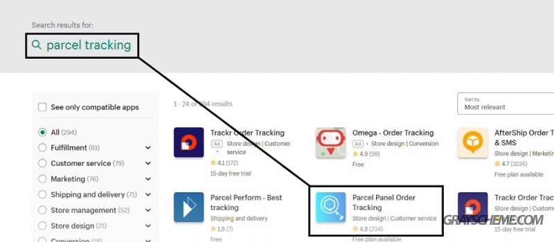 parcel panel tracking