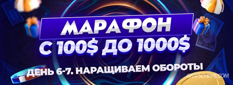 День 6-7. Наращиваем обороты. Марафон с 100$ до 1000$ за 10 дней на Gambling