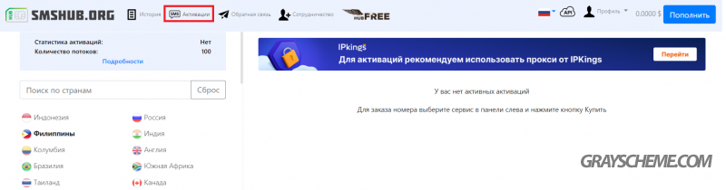 активации