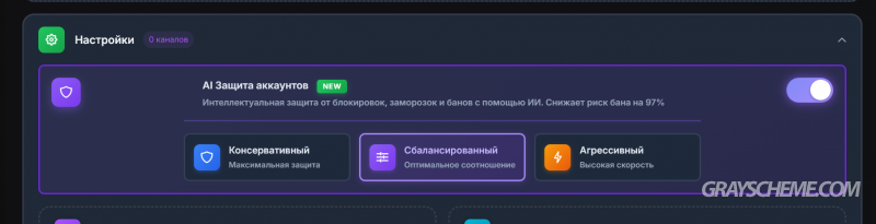 ии защита телеграм аккаунтов от банов